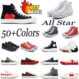 Hot sale Designer canvas shoes men women thick bottom platform casual shoes Classic black white high low top comfortable sneakers comversitys 36-45