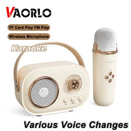 Speakers Bluetooth Speaker With Wireless Microphone Support karaoke TF Card FM playback HIFI Bass Speaker Children's Birthday Gift