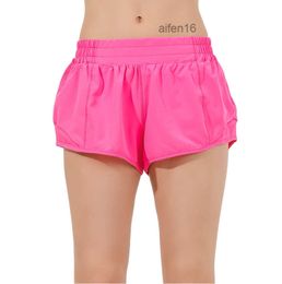 24 Hotty Track That 2.5-inch Summer Hot Shorts Loose Breathable Quick Drying Sports Womens Yoga Pants Skirt Versatile Casual Side Pocket Gym Underwear