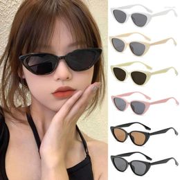 Sunglasses Y2K Cat Eye Women Vintage Small Frame Sun Glasses Summer UV Protection Female Eyewear Shades Eyeglasses