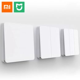 Control Xiaomi Mijia Wall Switch Three Options Dual Control SelfRebound Design Compatible with Smart Lights and Traditional Lamps