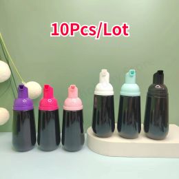 Bottles 10Pcs/Lot Refillable Empty Cosmetic Container Conical Black Plastic Eyelash Mousse Foam Bottle Travel Portable Skin Care Tool