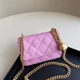 10A Mirror Quality Designer TOP Chain bags designer 12.5cm genuine leather shoulder bag lady Cosmetic Bag.c88