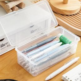 Storage Boxes Transparent Cosmetic Box Plastic Large Capacity Desktop Home Stationery Organiser