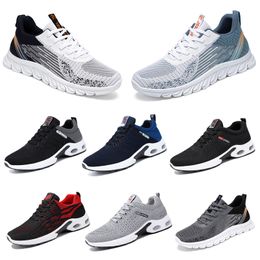 New Models Men Women Shoes Hiking Running Flat Shoes Soft Sole Black White Red Bule Comfortable Fashion Big Size 39-45 GAI