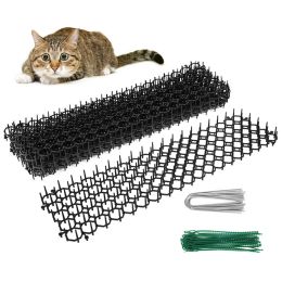 Cages Garden Cat Scat Mat Repellent Mat AntiCat With Prickle Strips Nails Straps Deterrent Keep Cat Dog Away Digging Pet Supplies
