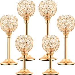 Wedding venue floral arrangements hotel window decorations home wedding props gold-colored wrought iron candle holders