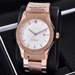 Luxury men automatic mechanical watch steel strap mens waterproof stainless steels business watches various colors are available168s