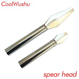 Arts Tai Chi Shaolin Redtasselled Spear Head Steel Electroplating Wushu Weapon Martial Arts Performance Kung Fu