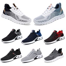 Spring Men Women Shoes Running Flat Shoes Soft Sole White Red Bule New Models Comfortable Fashion Colour Blocking Antiskid Big Size 39-45 GAI