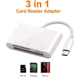 Control Type C to Sd Tf Microsd Cf Card Reader Usb C Otg Adapter for Ipad Book Pc for Huawei P40 P30 Xiaomi Samsung S20 S10 S9