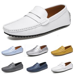 dress shoes spring autumn summer grey black white mens low top breathable soft sole shoes flat sole men GAI-46
