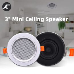 Speakers Mini Ceiling Speaker Stereo 3 inch 10W Loudspeaker Home Background Music System Bathroom Moistureproof Public Address Wall Horn
