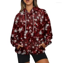 Women's Hoodies Autumn Christmas Snow 3D Print Women Fashion Casual Sweatshirts Oversized Hoodie Kids Pullovers Tracksuit Clothing