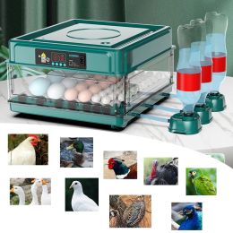 Lightings 10/12/24 Eggs Incubator with Automatic Water Ionic Waterbed Replenishment and Temperature Control Farm Incubation Tools