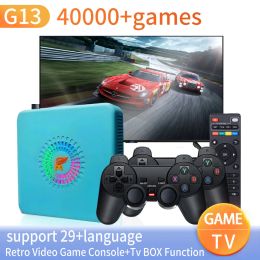 Consoles Coopreme G13 Gamebox Android TV Box Function Dual System Home Game Arcade Retro video Game Console 60emulators 40000+ games