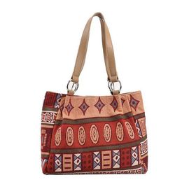 Fashion Canvas Bags Large Capacity Bag for Women's Summer Trend Commuter Ethnic Style Tote Shoulder