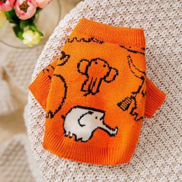 Sweaters Pet Sweater Autumn Winter Knitted Wool Medium Small Dog Clothes Cute Pattern Sweet Coat Soft Comfort Warm Jacket Chihuahua Pug