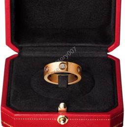 designer Jewellery rings for women men promise self high quality design charm silver ring stainless steel mens luxury designer jewellery Christmas gift with dust bag