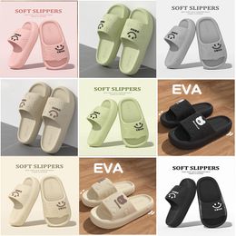 Slippers Simple Couple Massage Womens Slippers Soft Bottom EVA Solid Colour Home Bathroom Ladies Slides Non-slip Smelly Mens Slippers serinteterie ineytwqi