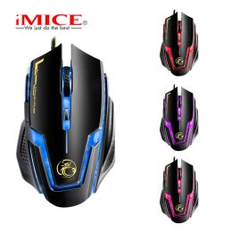 Mice IMICE Brand A9 USB1.8M Professional Gaming Optical Wired Mouse Suitable For PC And Laptop LOL Dota Gamers