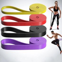 Fitness Elastic Band Strength Training Elastic Rope Men and Women Yoga Stretch Assisted Tension Band Portable Body Building 240226