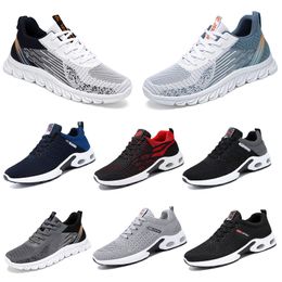 2024 autumn men women shoes Hiking soft sole fashion black white red lace-up sneakers comfortable blocking round toe 39-45