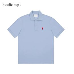 Men T Shirts 2024 New Ami T Shirt Mens Designer Shirt Ami Summer Fashion Tops Luxurys Brand Polo Tshirt Design Trendy Amis Paris 4409