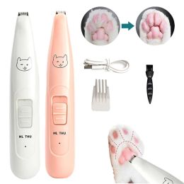 Clippers Electric Dog Cat Hair Clippers Cat Paw Trimmer Ear Eyes Hair Cutter Pet Hair Scissors USB Charging Pet Grooming Supplies