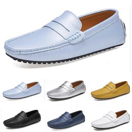 dress shoes spring autumn summer grey black white mens low top breathable soft sole shoes flat sole men GAI-33