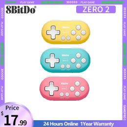 Gamepads 8BitDo Zero2 Controller For Nintendo Switch Raspberry Pi Steam Windows macOS Android Wireless Bluetooth Mini Gamepad