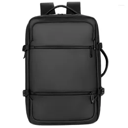 School Bags Men's Backpack Waterproof 15.6 Inch Business Laptop Travel Bag USB Charging Large Capacity