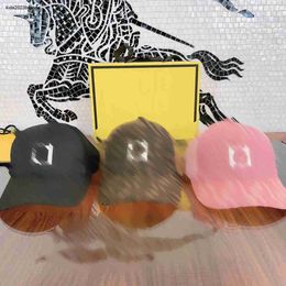 New kids designer Hats Full print of letters baby Sun hat Size 3-12 Box packaging Embroidered logo girls boys Ball Cap 24Feb20