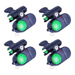 Tools 4pcs Clip On With LED Lights Bite Sensitive Electronic Adjustable Sound Carp Rod Daytime Night Easy Install Fishing Alarm Bell