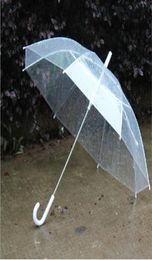 Umbrellas Rainproof 50PCS Transparent Long Multicolor PVC Whole Clear Handle3010945