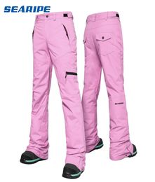 SEARIPE Pantaloni da sci Donna Outdoor di alta qualità Antivento Impermeabile Caldo Coppia Pantaloni da neve Pantaloni da sci invernali da snowboard Marca 201205708190