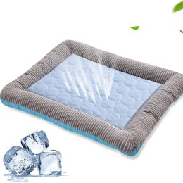 Mats Summer Pet Cooling Pad Small and Medium Sized Kennel Dog Mat Cats Ice Silk Sleeping Bed Nests Pet Cooling Products Supplies