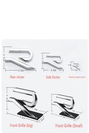 Front Rear Tailgate R Emblem Steering Wheel Logo Side Door Fender Nameplate Stickers for 2020 VW golf 8 Scirocco Passat R363373147