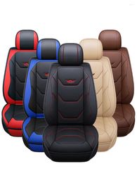 Car Seat Covers 2024 Full Cover Leather Cushion PU Protetor Universal Fit For Most Cars