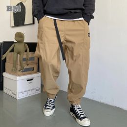 Pants Plus Size Japanese Streetwear Casual Cargo Pants Men Clothing Harajuku Loose Joggers Fashion Trendy Oversize Trousers Male