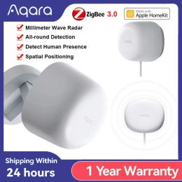 Control Aqara FP1 Human Presence Sensor Zigbee 3.0 High Precision AllRound Detection Body Presence For Smart Home Support Apple Homekit