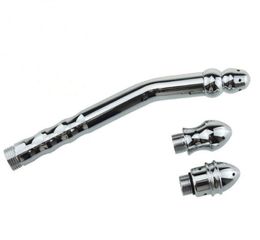 3Heads Stainless Steel Anal Plug Toys Douche Erotic Anal Enemator Clean Masturbation Vagina Anal Cleaning Pussy Clit Pump Cleaner 3600719