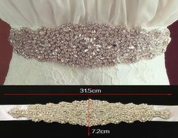 Explosion models wedding dress wedding accessories bridal girdle belt handstitched luxury diamond trade in Europe and America9960259