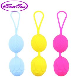 Man nuo Silicone Kegel Ball Smart Vagina Trainer Exercise Vagina Tightening Love Ben Wa Ball Vibrator Sex Toys for Woman S10177452547