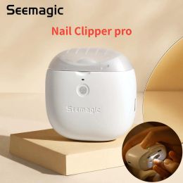 Control Youpin Seemagic Electric Automatic Nail Clipper Pro with Touch Start Infrared Protection LED Light Trimmer Cutter Head Tools