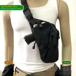 Packs Antitheft Bag Chest Bag Hunting Multifunctional Concealed Tactical Storage Gun Bag Holster Men's Left Right Nylon Shoulder Bag