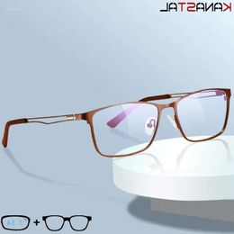 Sunglasses Men Blue Light Blocking Prescription Glasses Reading Hollowout Metal Eyeglasses Frame Women Optics Lenses Myopia Eyewear