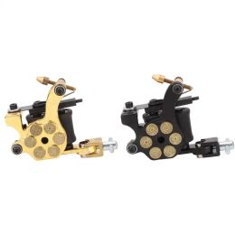 Guns Coil Handmade Tattoo Machine Salon Electroplating Zinc Alloy Frame 10 Wraps Coil Liner Shader Tattoo Machine