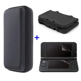 Bags Silicone case+Clear Film Screen Protector+ EVA Hard Travel Carry Case Pouch Storage bag for nintend NEW 3DS XL LL 3DSLL 3DSXL