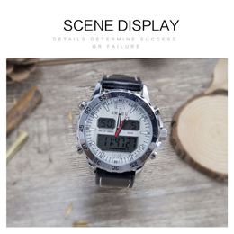 SMAEL Sport Watches Waterproof Genuine Dual Display Quartz WristwatchesCool Man Clock Fashion Smart Digital Watch LED Men 1281 wei2322